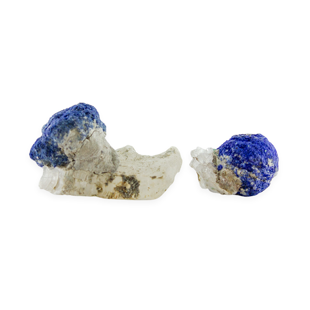 Blueberry Azurite on Matrix Pair - Image 2