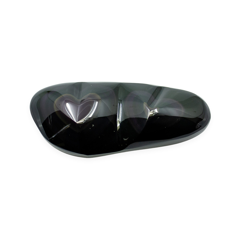 Rainbow Obsidian Double Heart - Image 3