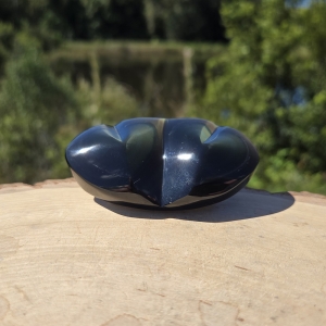 Rainbow Obsidian Double Heart