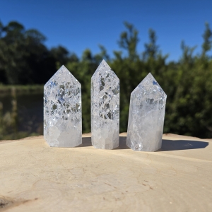Fire and Ice Quartz Tower Large