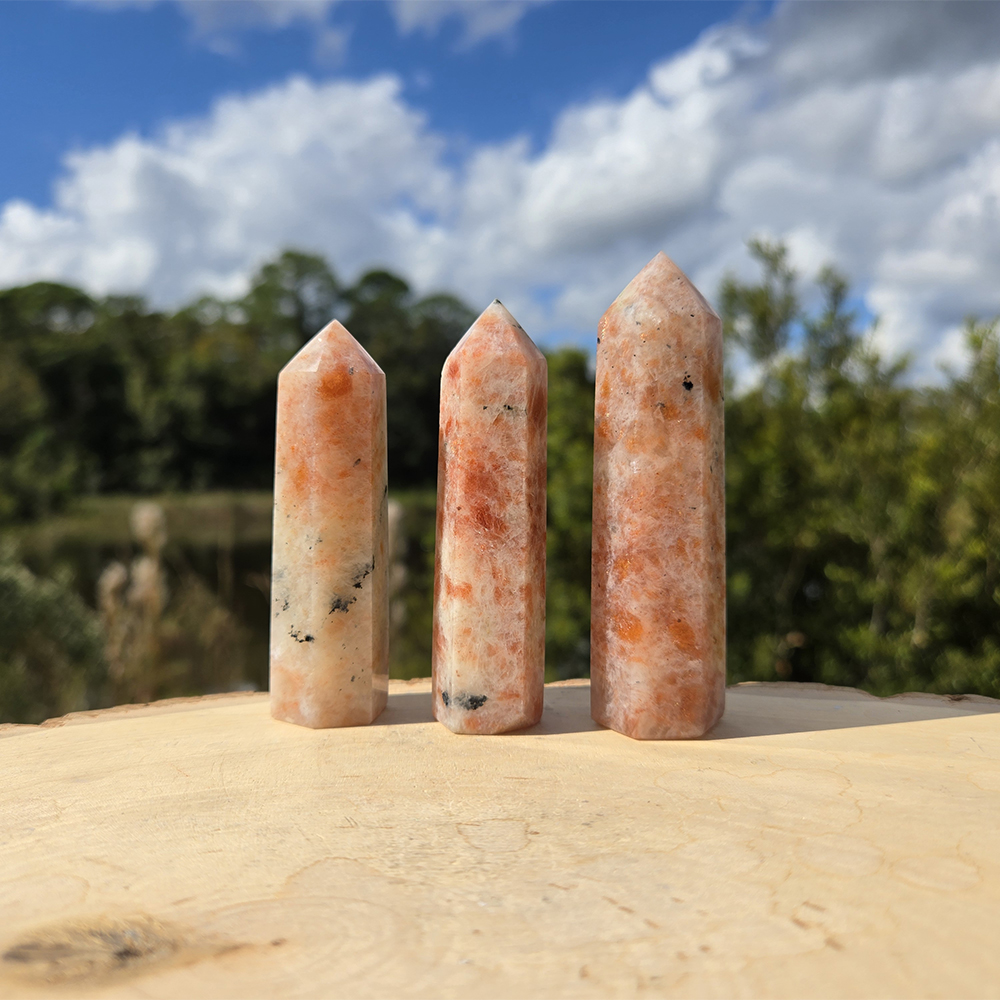 Polished Sunstone Tower
