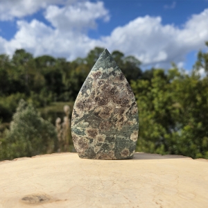 Green Flower Jasper Freeform