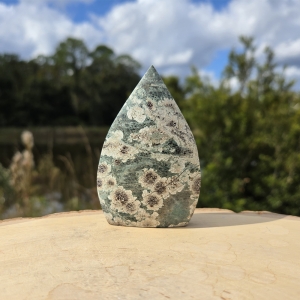 Green Flower Jasper Freeform