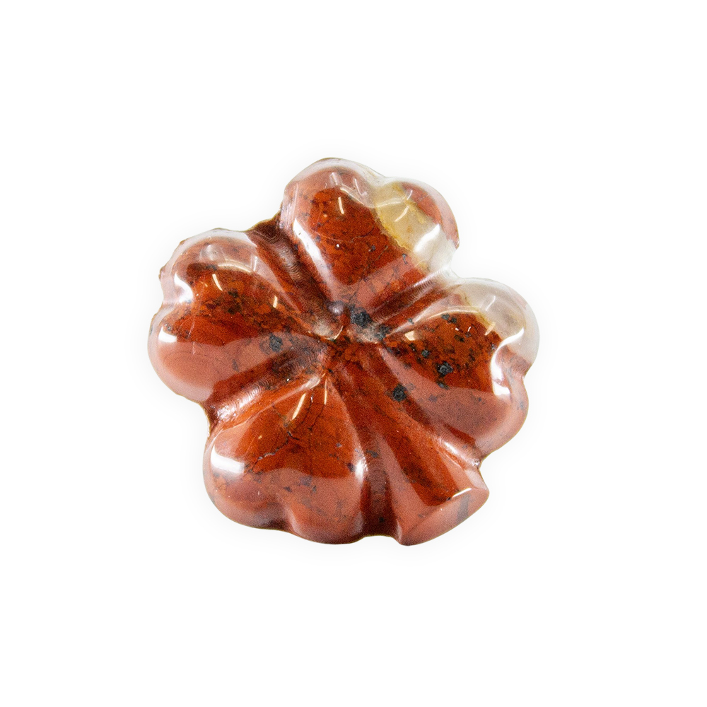 Red Jasper 4-Leaf Clover Car Vent Clip - Image 3