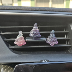 Fluorite Christmas Tree Car Vent Clip