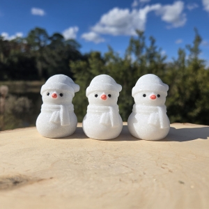 White Marble Snowman