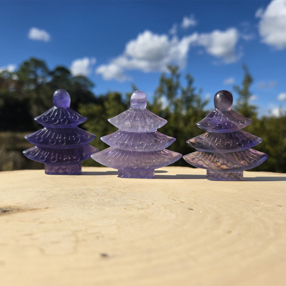 Purple Fluorite Christmas Tree