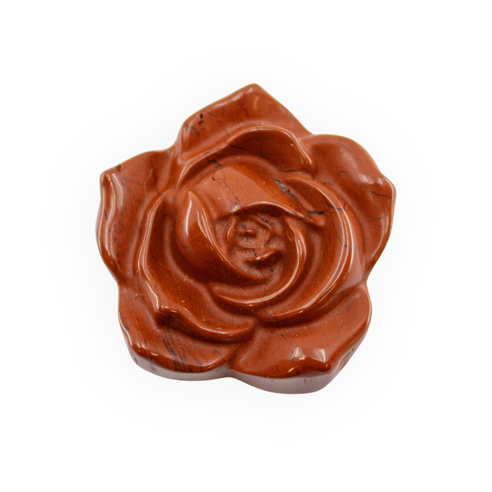 Red Jasper Rose Carving - Image 4