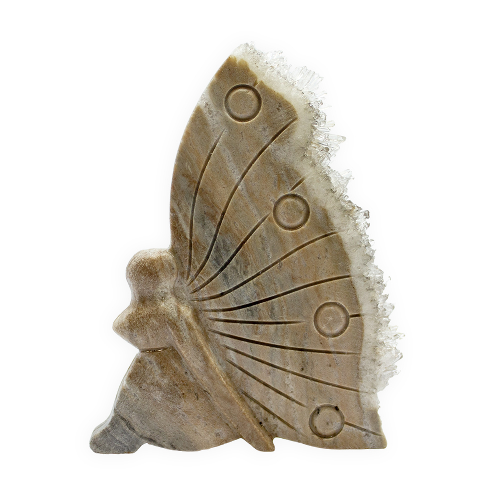 Quartz Butterfly Fairy Carving - Image 3