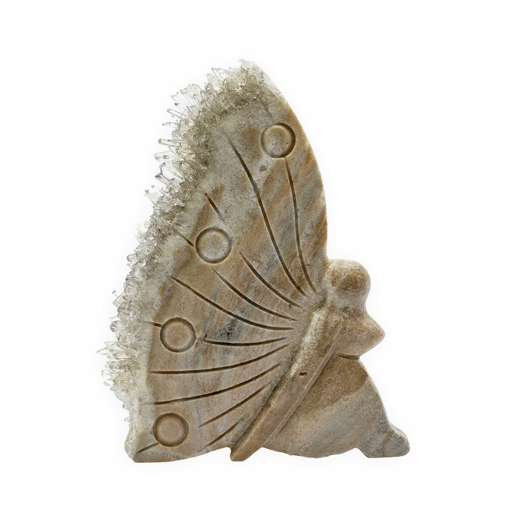 Quartz Butterfly Fairy Carving - Image 2