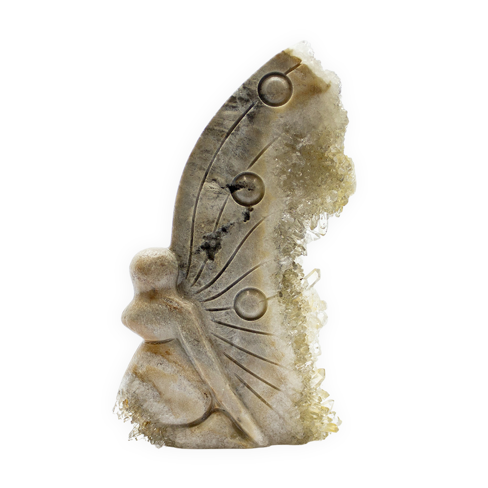 Quartz Butterfly Fairy Carving - Image 2