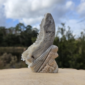 Quartz Mermaid Fairy Carving