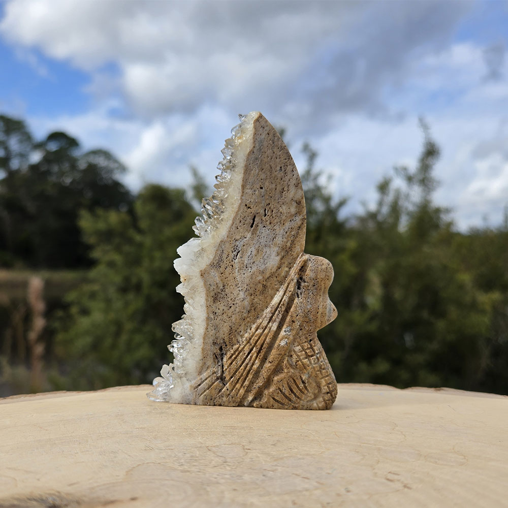 Quartz Mermaid Fairy Carving