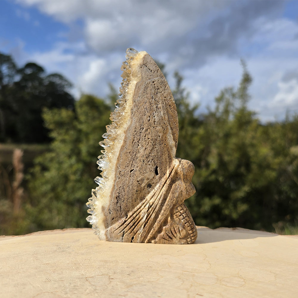 Quartz Mermaid Fairy Carving