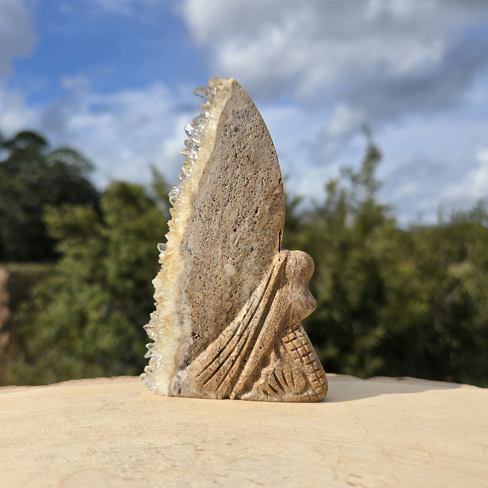 Quartz Mermaid Fairy Carving