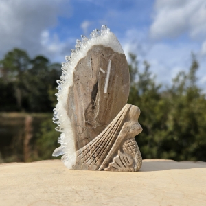 Quartz Mermaid Fairy Carving