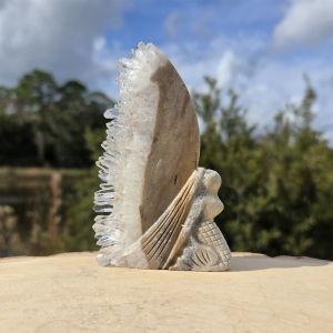 Quartz Mermaid Fairy Carving
