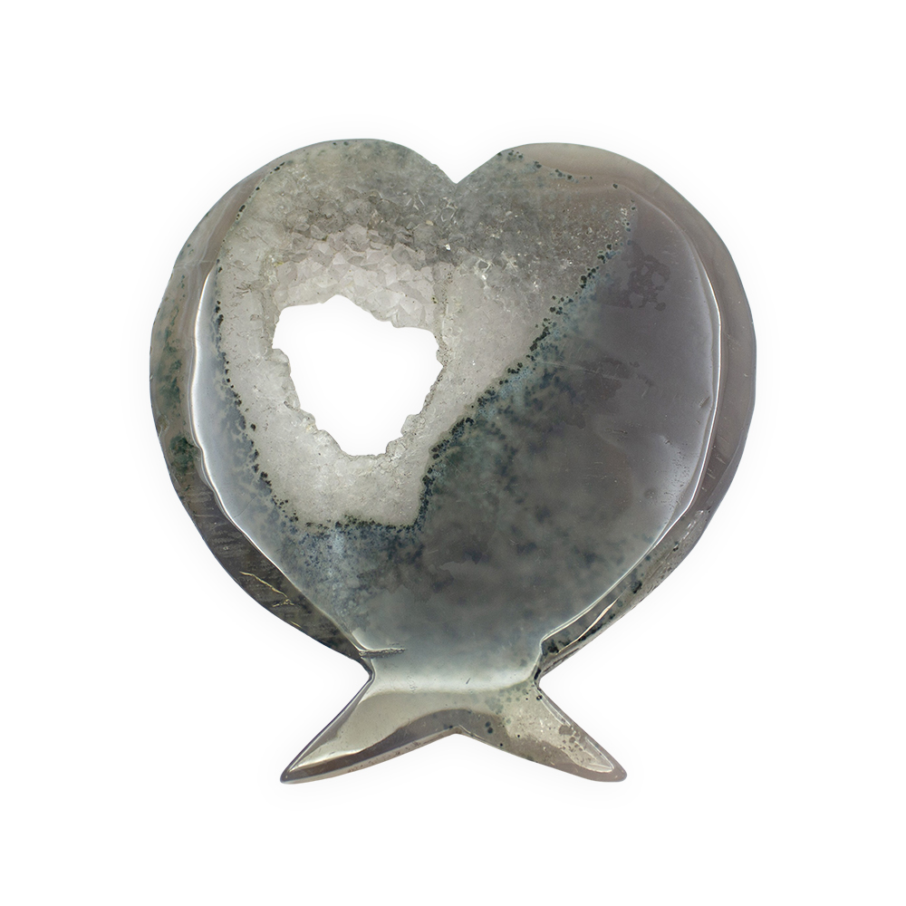 Agate Druzy Angel Wings with Stand - Image 4