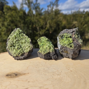 Peridot on Basalt Cluster