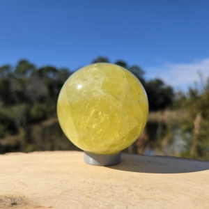 Lemon Quartz Sphere