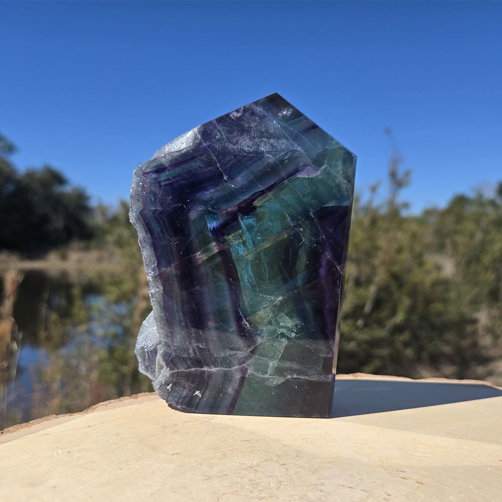Polished Fluorite Point