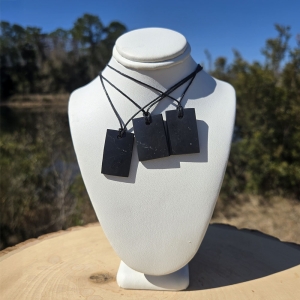 Shungite Rectangular Pendant