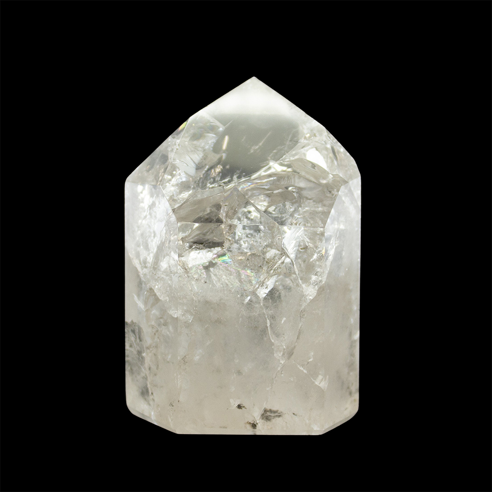 Fire and Ice Quartz Point with Rainbow - Image 3