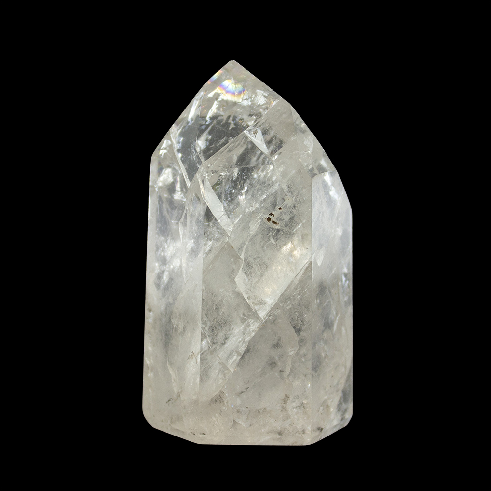 Fire and Ice Quartz Point with Rainbow - Image 2