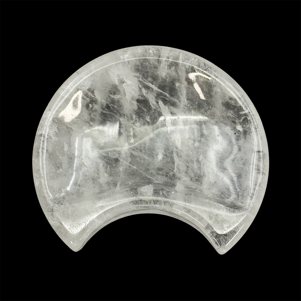 Clear Quartz Moon Bowl
