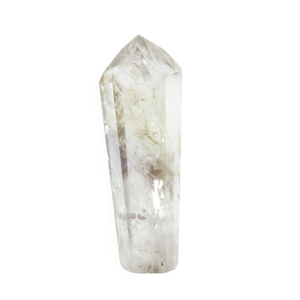 UV Powellite in Amethyst Channeling Quartz Point - Image 3
