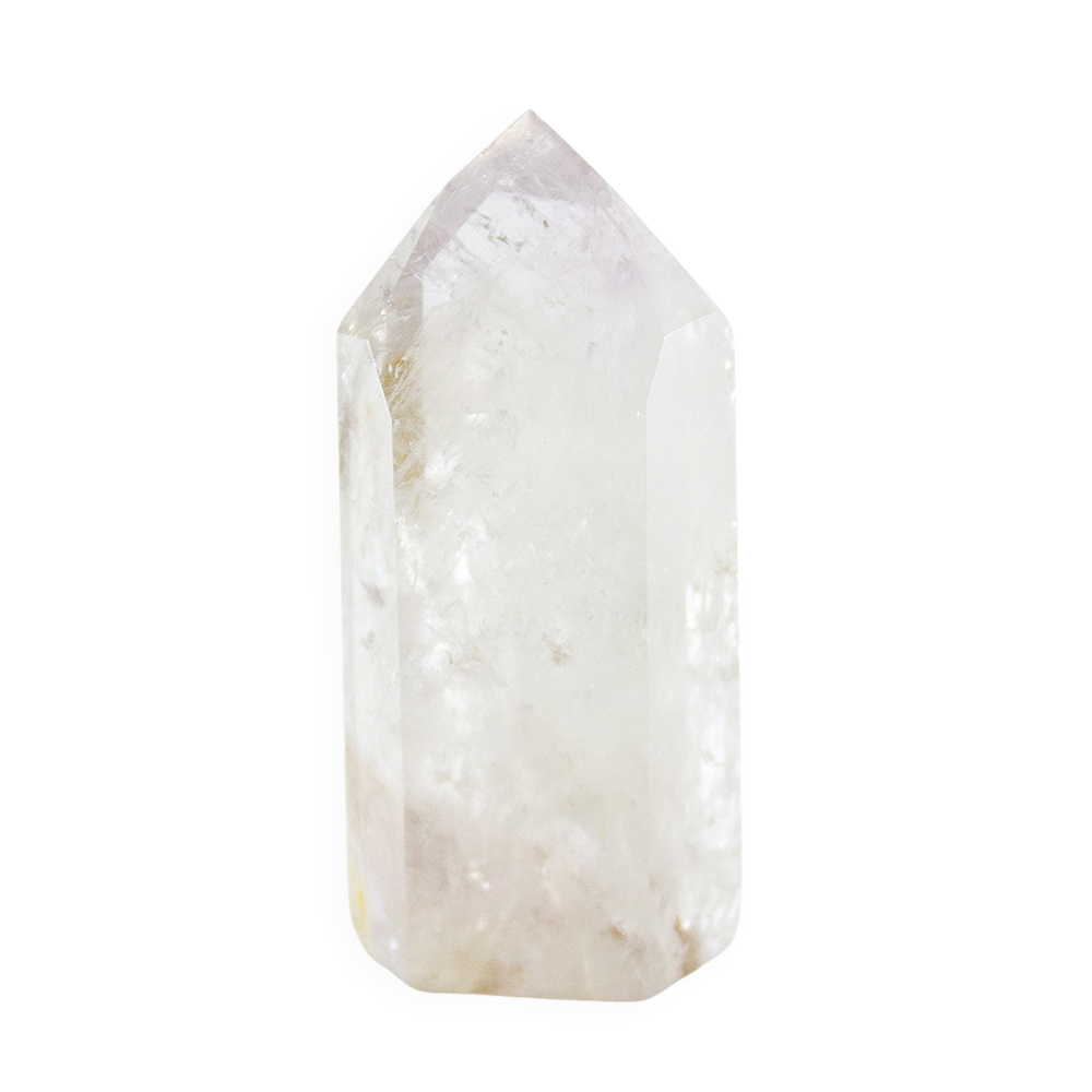 UV Powellite in Amethyst Channeling Quartz Point - Image 2