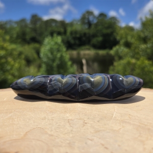 Rainbow Obsidian Quadruple Heart