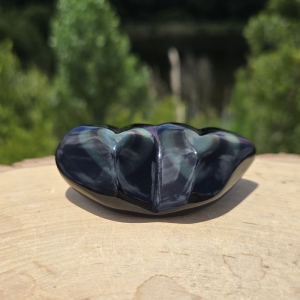 Rainbow Obsidian Double Heart