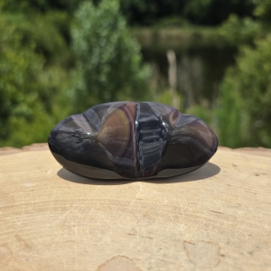 Rainbow Obsidian Double Heart