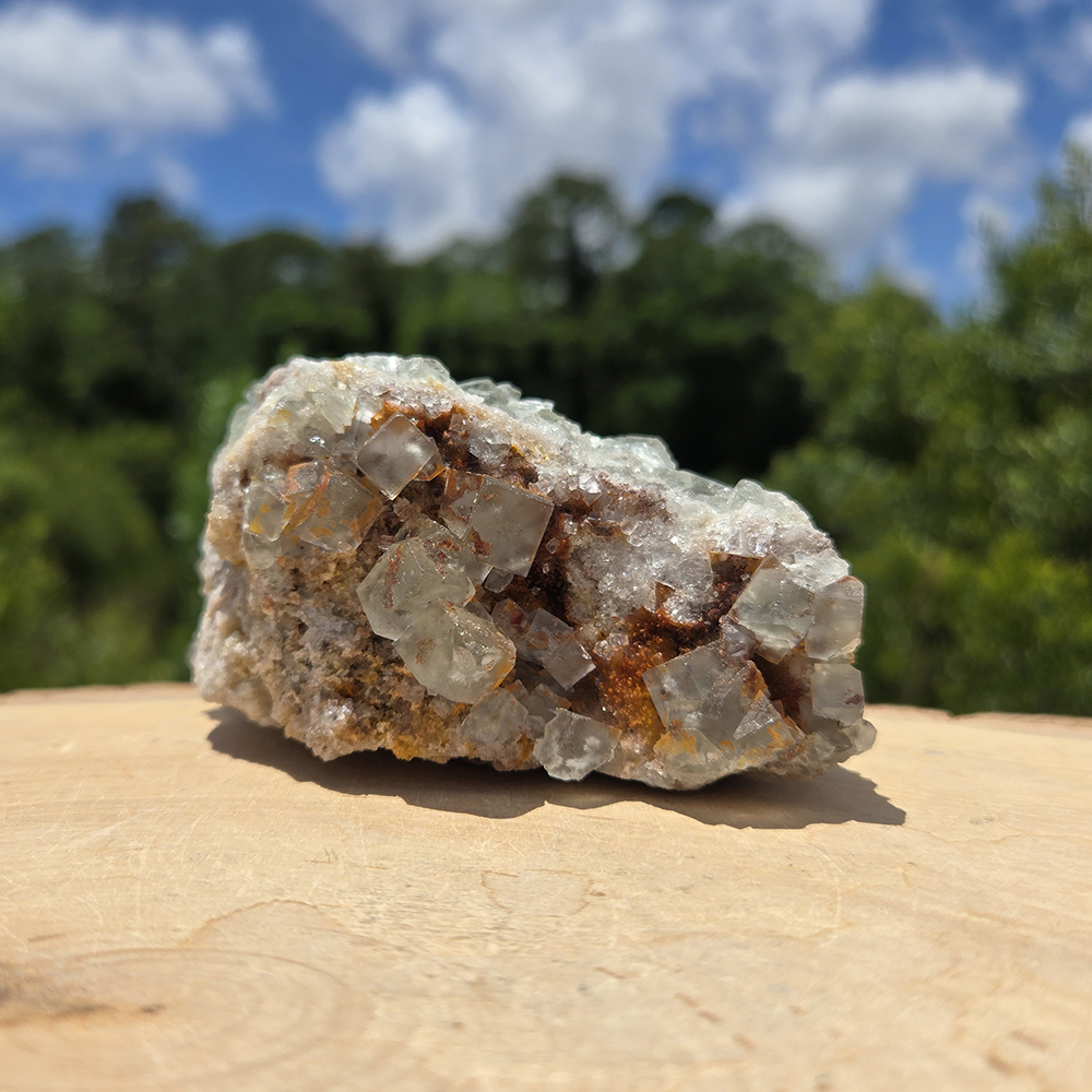 Green Fluorite Cluster