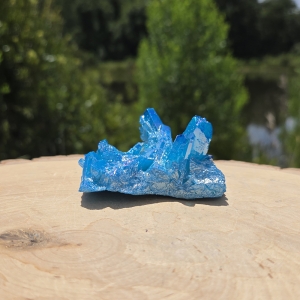 Aqua Aura Quartz Cluster