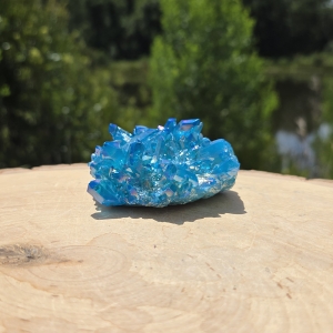 Aqua Aura Quartz Cluster