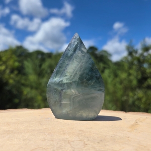 Feather Fluorite Display Piece