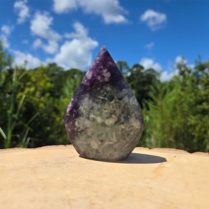 Feather Fluorite Display Piece