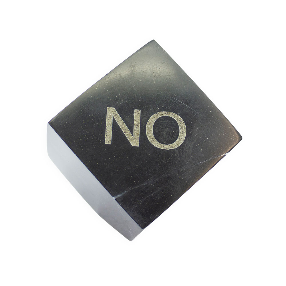Black Onyx with Pyrite Divination Spinning Cube - Image 4