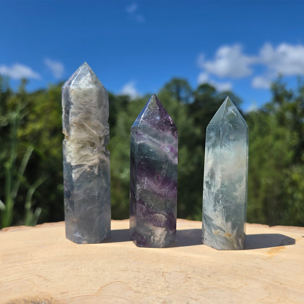 Feather Fluorite Tower