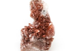 Red Hematite Quartz with Chalcopyrite Cluster-0