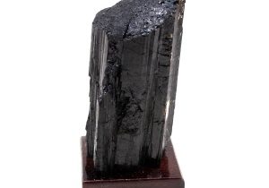 Black Tourmaline on Wood Base-208555