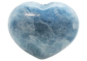 Blue Calcite Heart-0