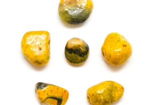 Bumble Bee Jasper Tumbled Stone Set (Medium)-172567
