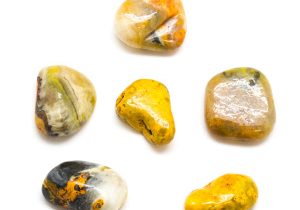 Bumble Bee Jasper Tumbled Stone Set (Large)-172572