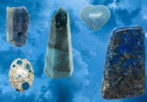 blue crystals